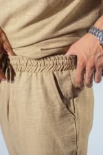 Ensemble Lin Beige (Pantalon + Chemise) - Image 5