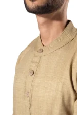 Ensemble Lin Beige (Pantalon + Chemise) - Image 2